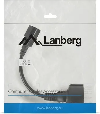 Kabllo Lanberg CA-C14E-10CC-0018-BK, e zezë - 4