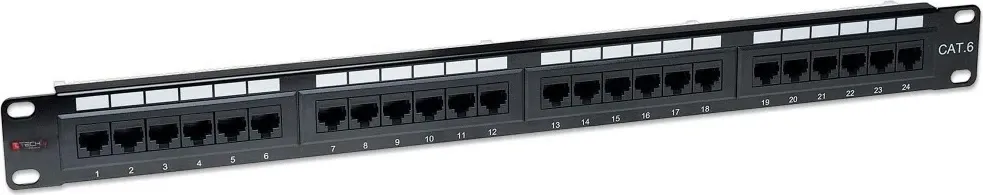 Paneli i Patcheve Techly 022892, UTP Cat5e 1U, 24-port, i zi - 2