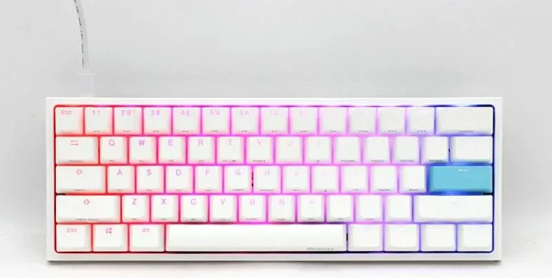 Tastierë mekanike gaming Ducky DKON2061ST, e bardhë - 2