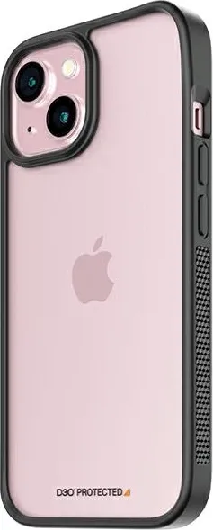 Mbështjellës PanzerGlass ClearCase për iPhone 15, Transparent & Zi - 1