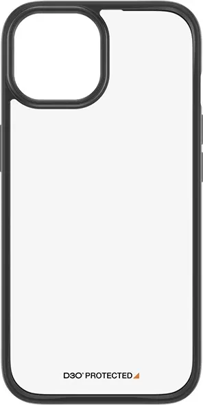 Mbështjellës PanzerGlass ClearCase për iPhone 15, Transparent & Zi - 2