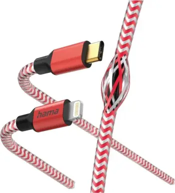 Kabëll Hama Reflected USB-C/Lightning 1.5m i kuq