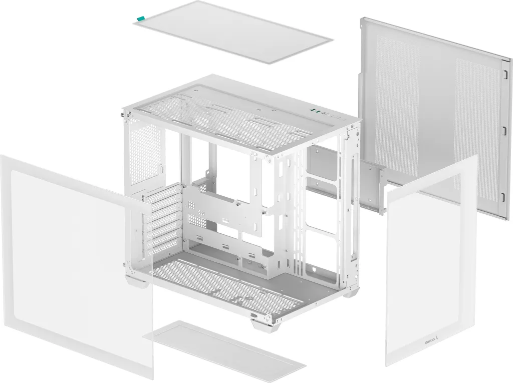 Kasë Deepcool CG530 Midi Tower, xham i temperuar, e bardhë - 4