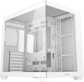 Kasë Deepcool CG530 Midi Tower, xham i temperuar, e bardhë
