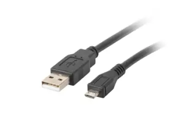 Kabllo Lanberg, USB A / micro USB B, 1 m, e kaltër