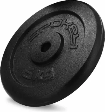 Peshë disku prej gize Spokey Sinis H SPK-944484, 5 kg, vrimë 28 mm