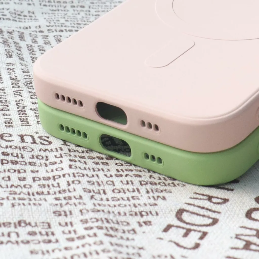 Mbështjellës silikon për iPhone 15 Plus Hurtel, MagSafe, Blu - 7
