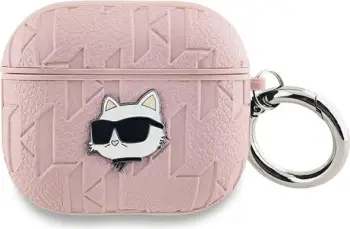 Mbështjellës Karl Lagerfeld Choupette Head për AirPods 3, rozë