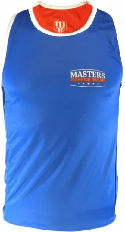 Fanellë boksi për meshkuj Masters, e kuqe dhe blu - 3