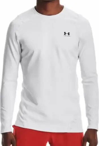 Maicë e gjatë për meshkuj Under Armour, e bardhë
