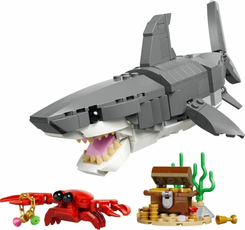Set konstruktues LEGO Creator 3in1 Fierce Shark 31381, 379 pjesë, temë nënujore, shumëngjyrësh - 3