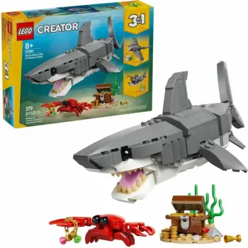 Set konstruktues LEGO Creator 3in1 Fierce Shark 31381, 379 pjesë, temë nënujore, shumëngjyrësh