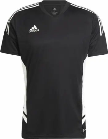 Fanellë futbolli për djem adidas, e zezë
