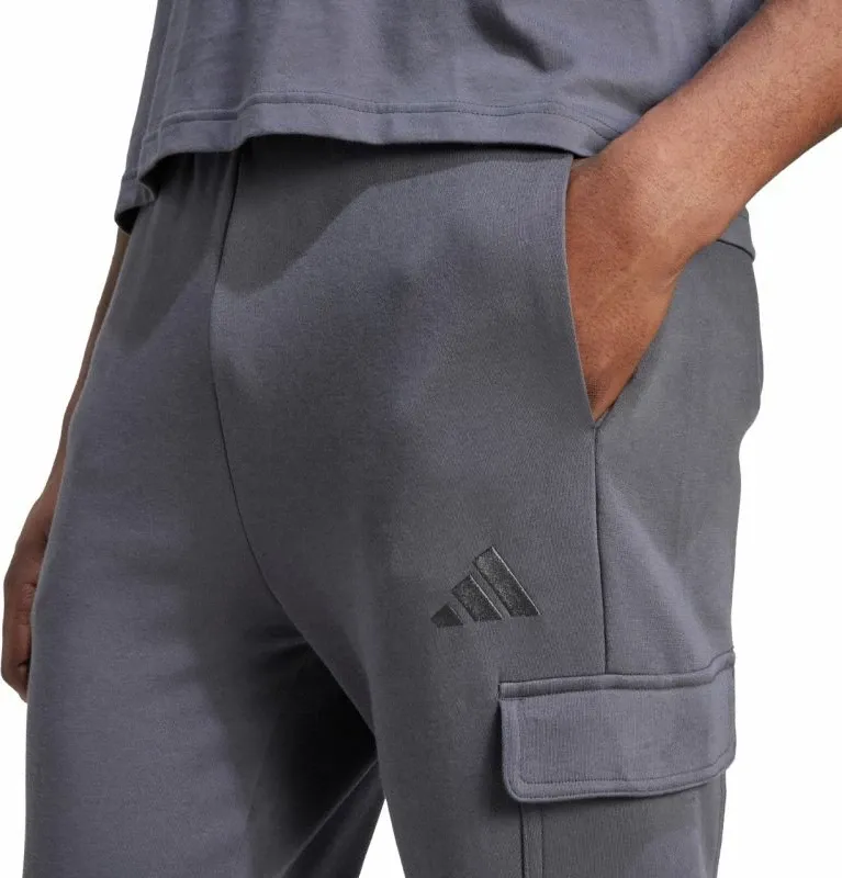 Pantallona sportive adidas për meshkuj, gri - 5