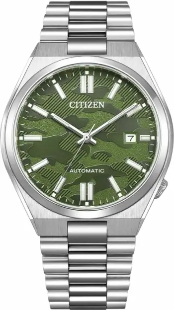 Orë dore për meshkuj CITIZEN Tsuyosa NJ0159-86X, e gjelbër me kuti