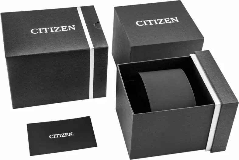 Orë dore meshkuj CITIZEN Eco-Drive BM7108-14E, e zezë, set me kuti - 6