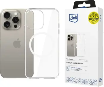 Mbështjellës 3mk MagCase për iPhone 15 Pro Max, Transparent