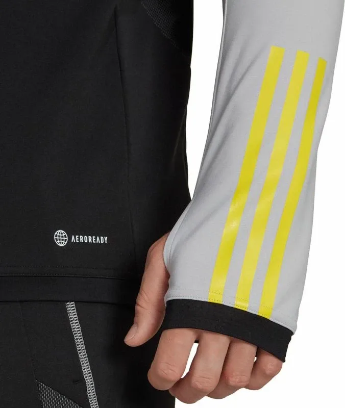 Duks adidas për meshkuj, ngjyrë gri dhe e zezë - 5