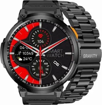 Smartwatch Gravity për të gjithë, e zezë