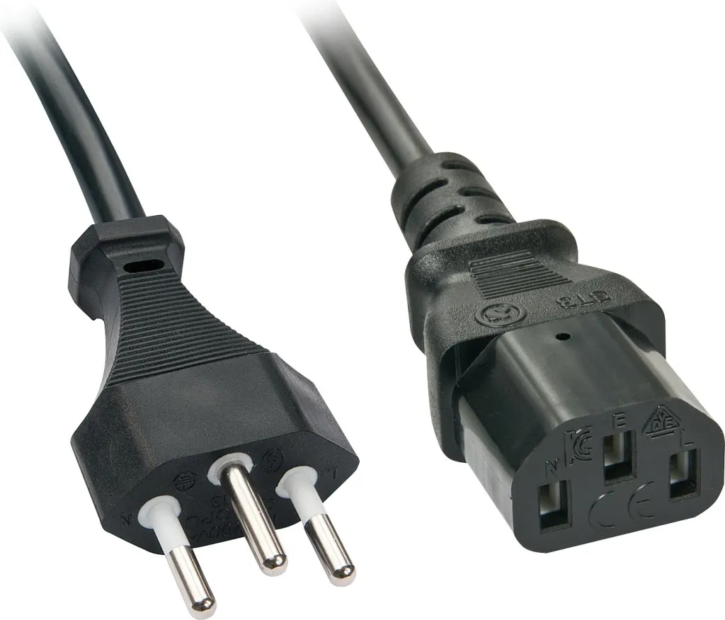 Kabllo rryme LINDY IEC320 C13 2m, zvicerane, e zezë - 1