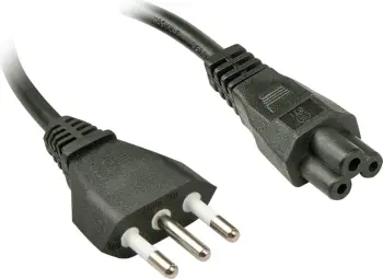 Kabllo rryme LINDY IEC320 C5, 2m, prizë italiane, e zezë