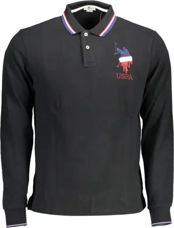Maicë polo për meshkuj U.S. POLO, e zezë