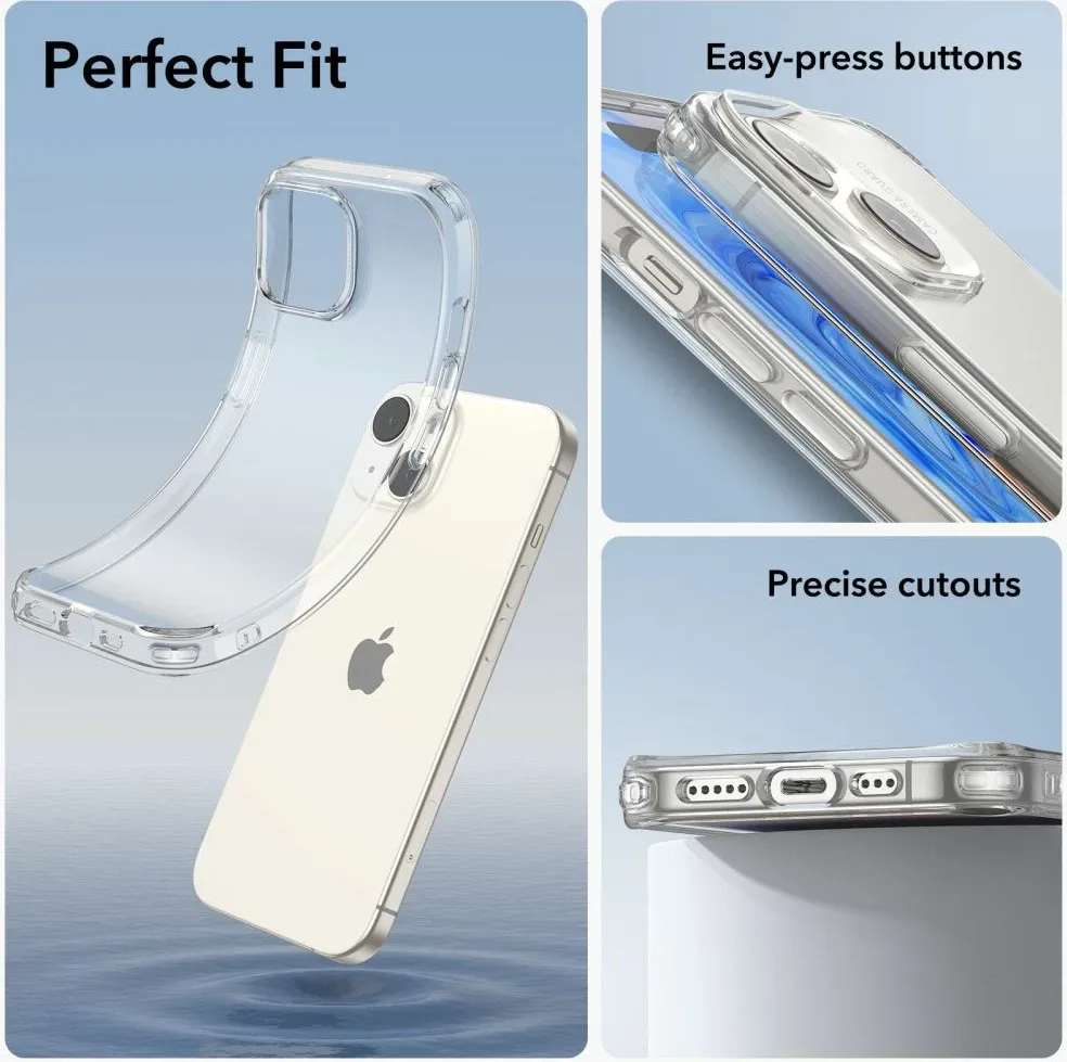 Mbështjellës ESR Project Zero për iPhone 15, Transparent - 5
