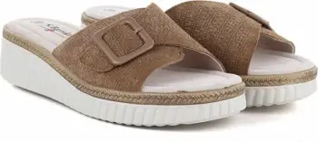 Sandale platforme për femra S.Barski 7002, kafe