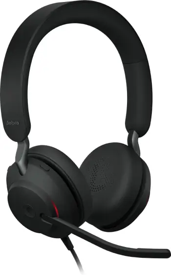 Kufje Jabra Evolve2 40 SE, USB Type-C/Type-A, me mikrofon, e zezë