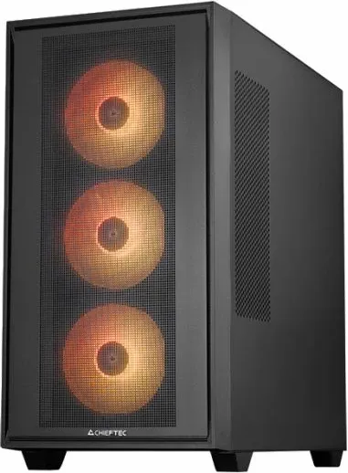 Kasë CHIEFTEC HUNTER 3 GS-03B-OP ATX/E-ATX USB-C RGB me xham të temperuar, e zezë - 8