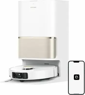 Robot fshesë me korrent Dreame L50 Pro Ultra 19,500Pa, 6400mAh, me stacion vetëzbrazës PowerDock, e bardhë