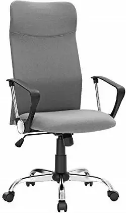 Karrige zyre SONGMICS OBN034G01, ergonomike rrotulluese, lartësi e rregullueshme, pjerrësi e kyçshme, deri 120 kg, gri