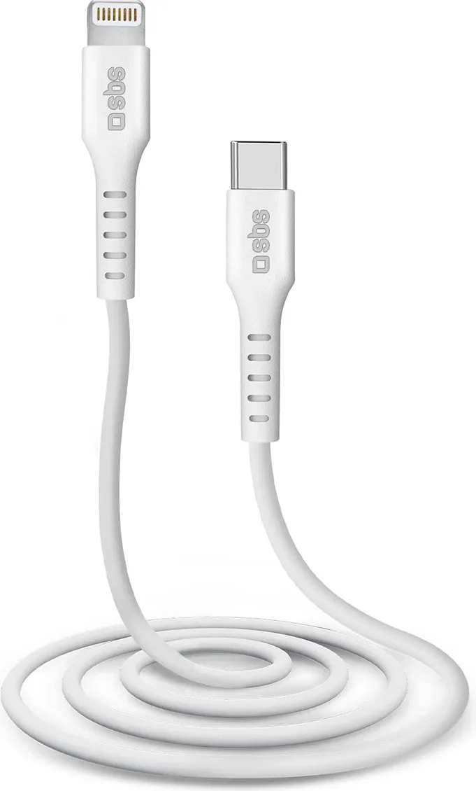 Kabllo USB SBS Mobile USB C në Lightning, 1 m, e bardhë - 2