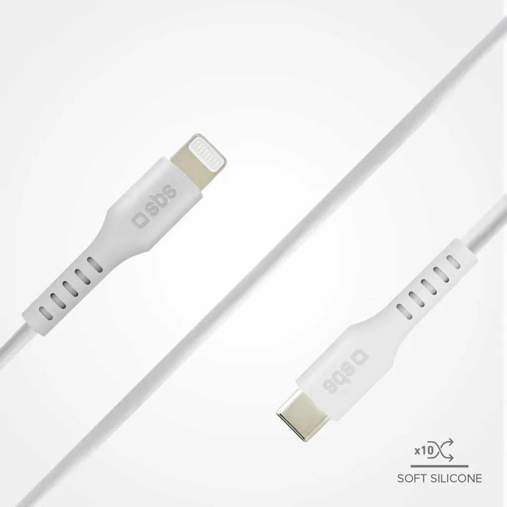 Kabllo USB SBS Mobile USB C në Lightning, 1 m, e bardhë - 6