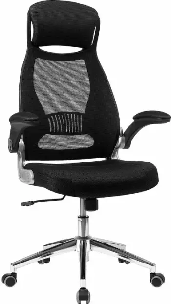 karrige zyre SONGMICS OBN86BK, ergonomike rrjetë, me mbështetëse koke, rregullim lartësie 45-54.5 cm, max 150 kg, zi-gri