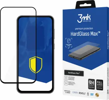 Xham mbrojtës 3mk HardGlass Max për Samsung Galaxy S23 FE, i zi