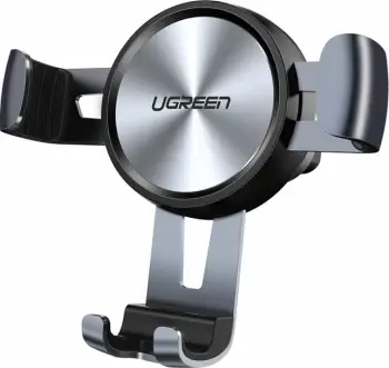 Mbajtës telefoni për veturë UGREEN Car Mount Gravity MPN 50564, montim në grilë ventilimi, vetëm portret, gri/argjendtë, 1 copë