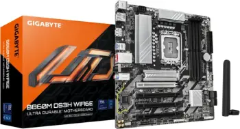 Pllakë amë GIGABYTE B860M DS3H, LGA 1851, DDR5, Micro-ATX, e zezë