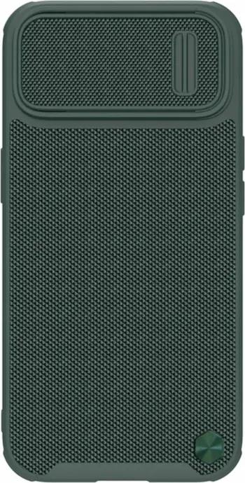 Mbështjellës Nillkin Textured S Case për iPhone 14 Plus, me kapak kamere, i gjelbër