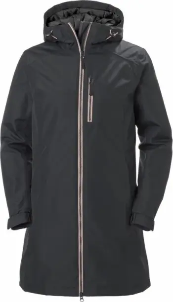 Jakne për femra Helly Hansen, Long Belfast, e zezë