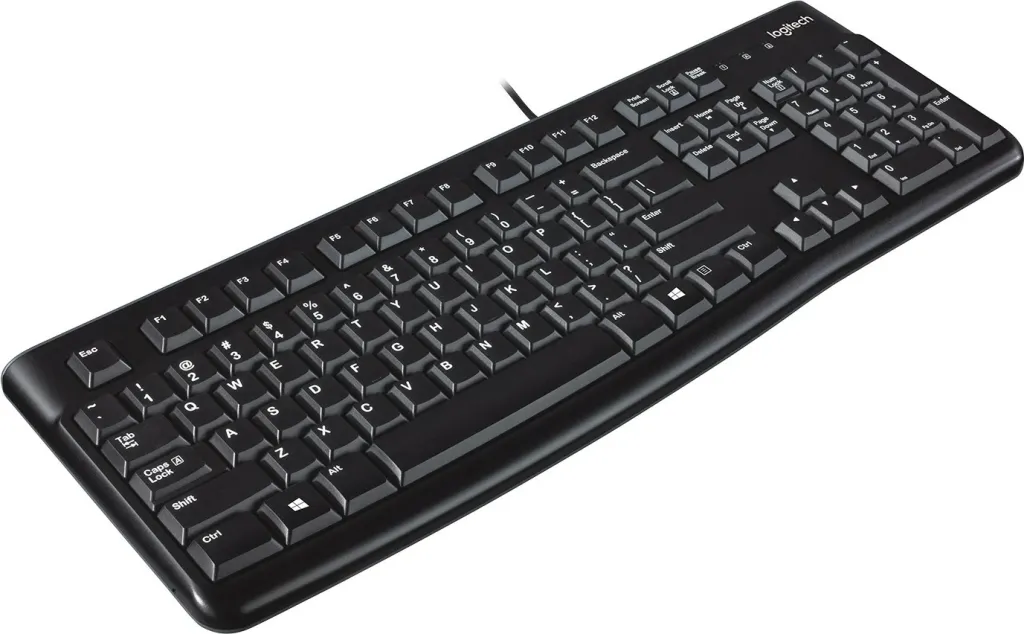 Tastierë Logitech K120, full-size, me kabllo, USB, AZERTY, e zezë - 14