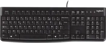 Tastierë Logitech K120, full-size, me kabllo, USB, AZERTY, e zezë
