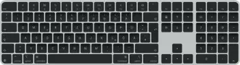 Tastierë Apple Magic, Wired & Wireless, USB + Bluetooth, QWERTZ, Ngjyrë e zezë