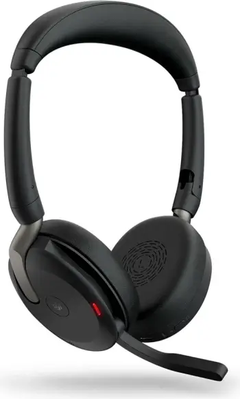 Kufje Jabra Evolve2 65 Flex, wireless, Link380c MS Stereo, karikim wireless, e zezë