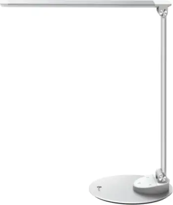 llampë tavoline LED TaoTronics TT-DL19 9W me USB, 5 nivele ndriçimi, argjendtë