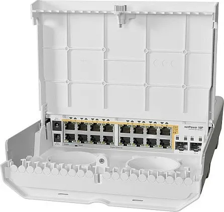 Switch MikroTik netPower 16P, L2/L3, Gigabit Ethernet, PoE, Bardhë - 2