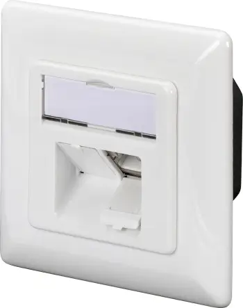 Prizë rrjeti Digitus CAT 6A, 2xRJ-45, e bardhë