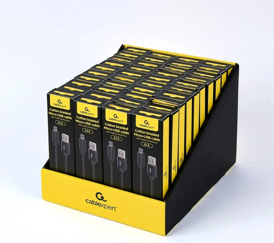 Kabllo Micro-USB Gembird CCDB-mUSB2B-AMBM-6, 1.8 m, e zezë - 3