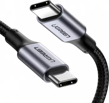 Kabllo USB-C UGREEN 90120, 100W PD 5A, USB 2.0 480Mbps, 3m, e zezë/gri, 1 copë (polybag)