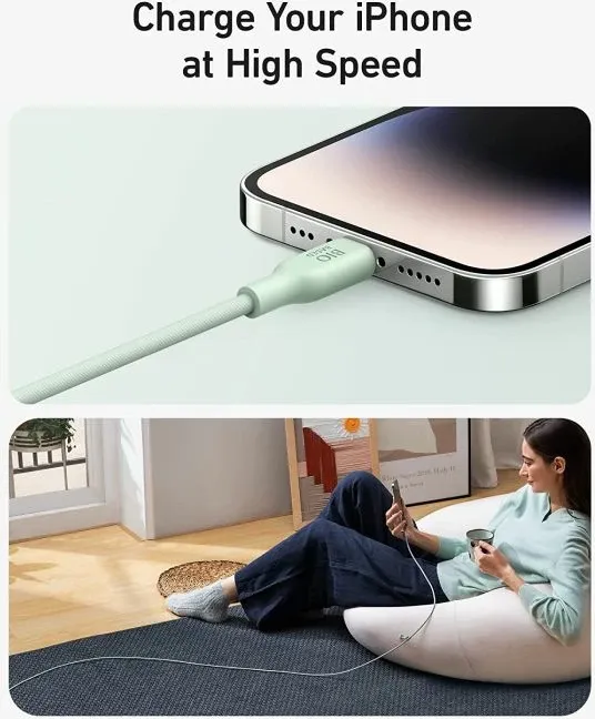 kabllo Anker 541 BIO USB-C në Lightning 0.9 m, Gjelbër - 5